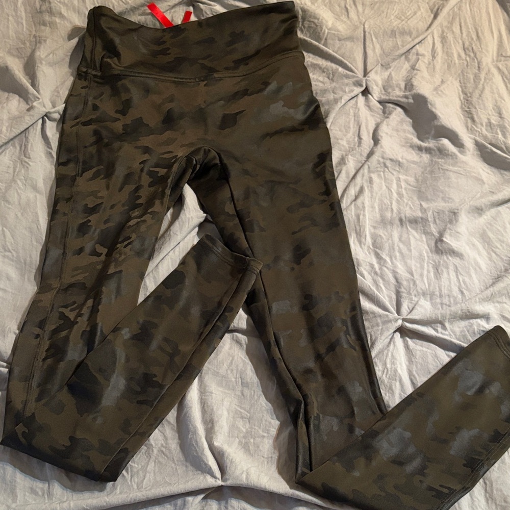 SPANX Camouflage Leggings - XS - like new high rise full length
